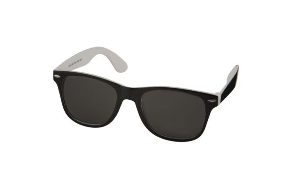 Sun Ray Sonnenbrille mit zweifarbigen Tönen - weiss, schwarz 