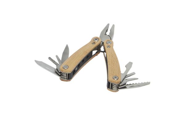 Anderson Mittelgroßes Multitool aus Holz mit 12 Funktionen - natur 