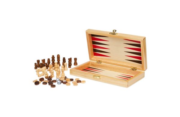 Mugo 3-in-1 Spieleset aus Holz - natur 