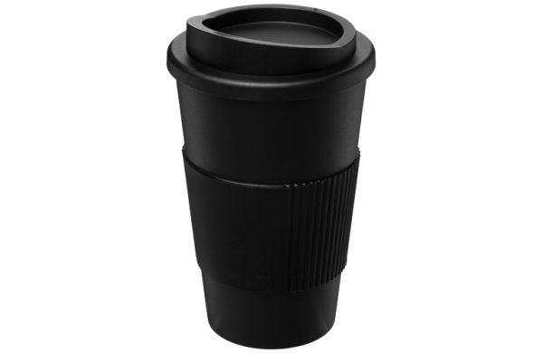 Americano® 350 ml Isolierbecher mit Schutzring - schwarz 