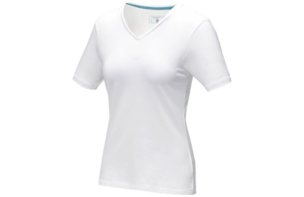 Kawartha T-Shirt für Damen mit V-Ausschnitt - weiss XS