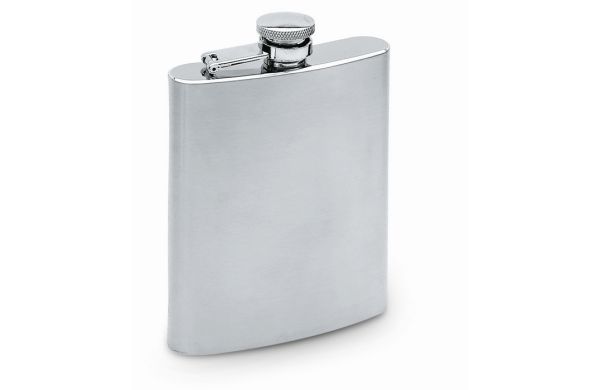 SLIMMY FLASK Flachmann - silber matt