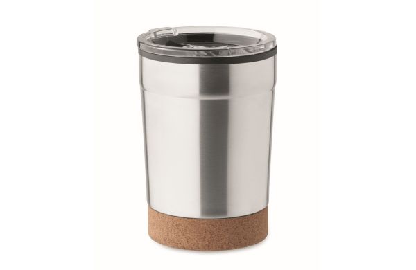 NOMU Doppelwandiger Becher 300ml - silber matt