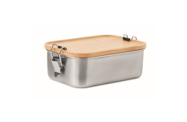 SONABOX Lunchbox Edelstahl - holzfarben