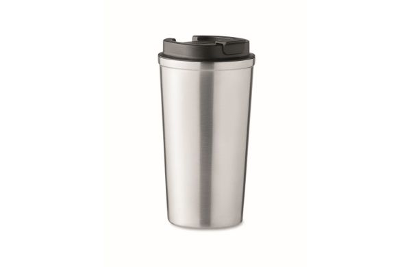 BRACE + Doppelwandiger Becher 510 ml - silber matt