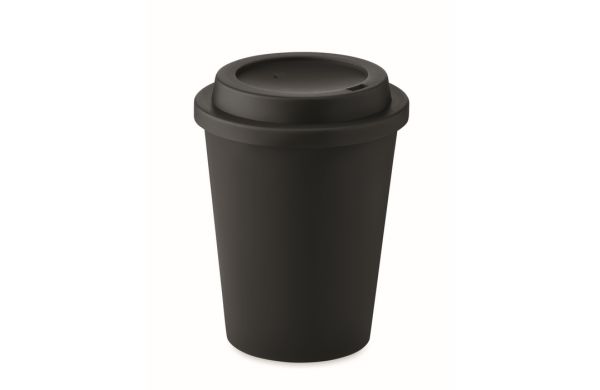 NOLA Doppelwandiger Becher PP 300 ml - schwarz