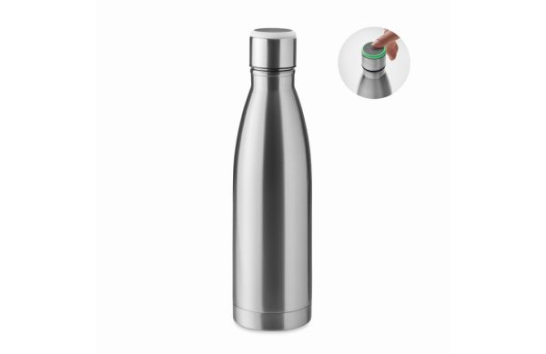 DEREO Doppelwandige Flasche 500 ml - silber matt