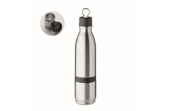 ATERA 2in1 Isolierflasche 500ml - silber matt