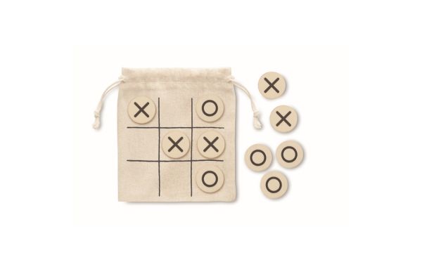 TOPOS Tic-Tac-Toe Spiel - beige