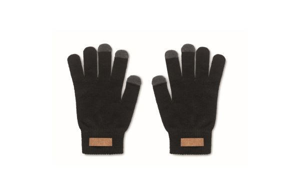 DACTILE Touchscreen Handschuhe RPET - schwarz