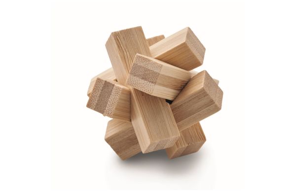 CUBENATS Holzpuzzle/Gehirnjogging Bambus - holzfarben