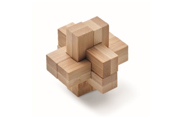 SQUARENATS Holzpuzzle/Gehirnjogging Bambus - holzfarben