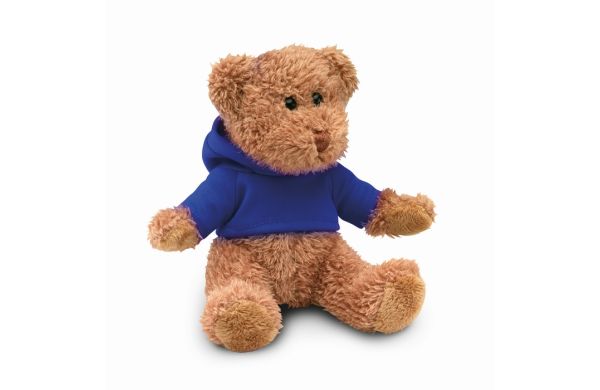 JOHNNY Teddybär mit Hoody - blau