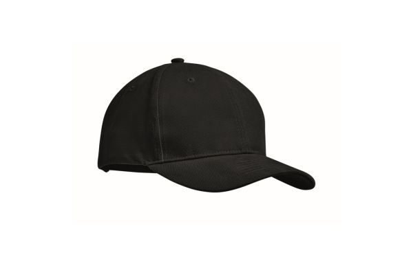 TEKAPO Baseball Kappe 6 Panels - schwarz