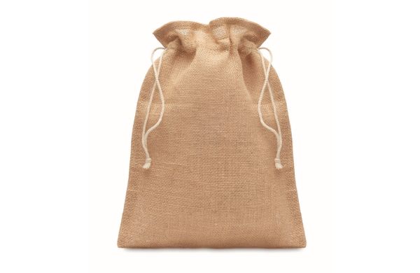 JUTE SMALL Kleine Jute Tasche 14x22 cm - beige