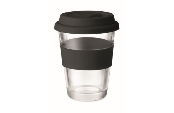 ASTOGLASS Glas Becher 350 ml - schwarz